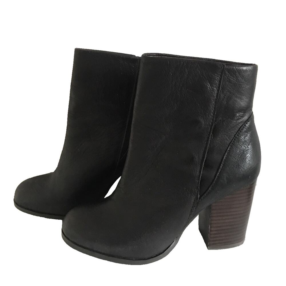 SOLE SOCIETY Henley Brown Leather Ankle Booties Boots 7.5